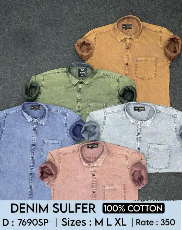 DENIM SULPHUR : 7690SP - M L XL COLOURS : 5