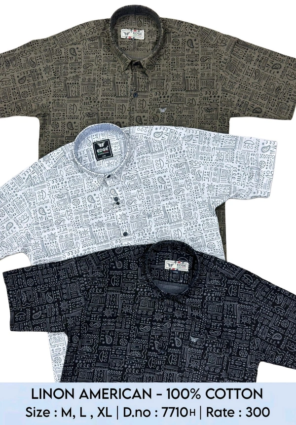 LINON AMERICAN COTTON : 7710H - M L XL COLOURS : 3