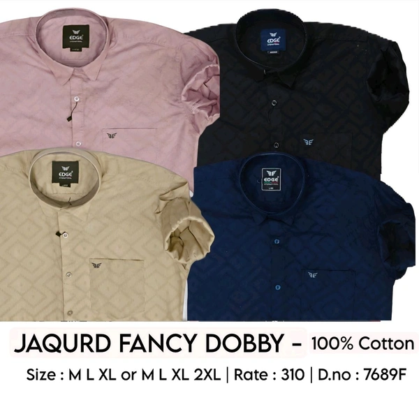 JAQURD FANCY DOBBY : 7689F - M L XL COLOURS : 4