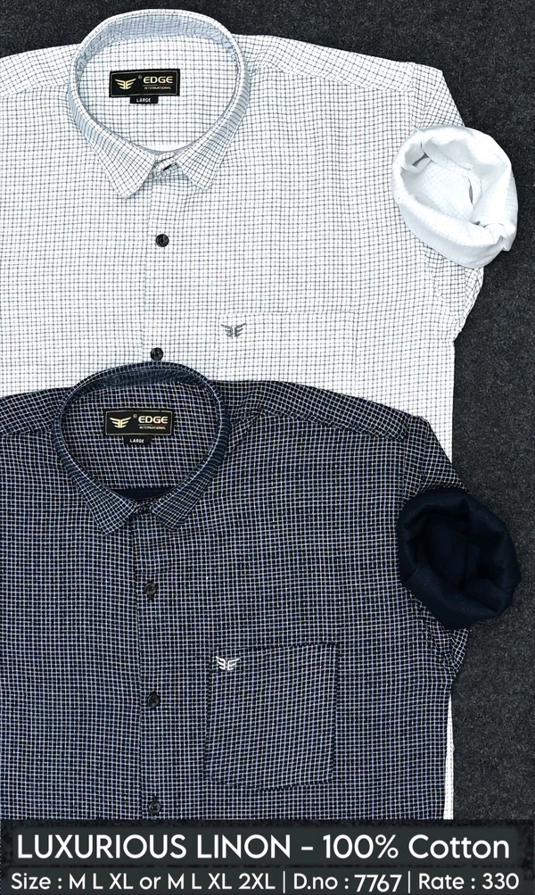 LUXURIOUS LINON : 7767 - M L XL XXL COLOURS : 2