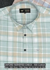 OXFORD YARNDYED CHECK : 7706 - M L XL COLOURS : 2