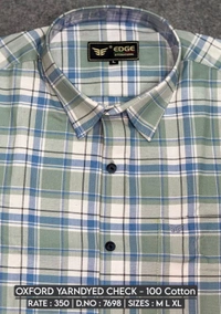 OXFORD YARNDYED CHECK : 7698 - M L XL COLOURS : 2