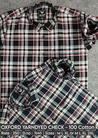 OXFORD YARNDYED CHECK : 7640 - M L XL COLOURS : 2
