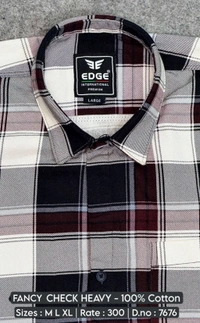 FANCY CHECK HEAVY : 7676 - M L XL COLOURS : 2