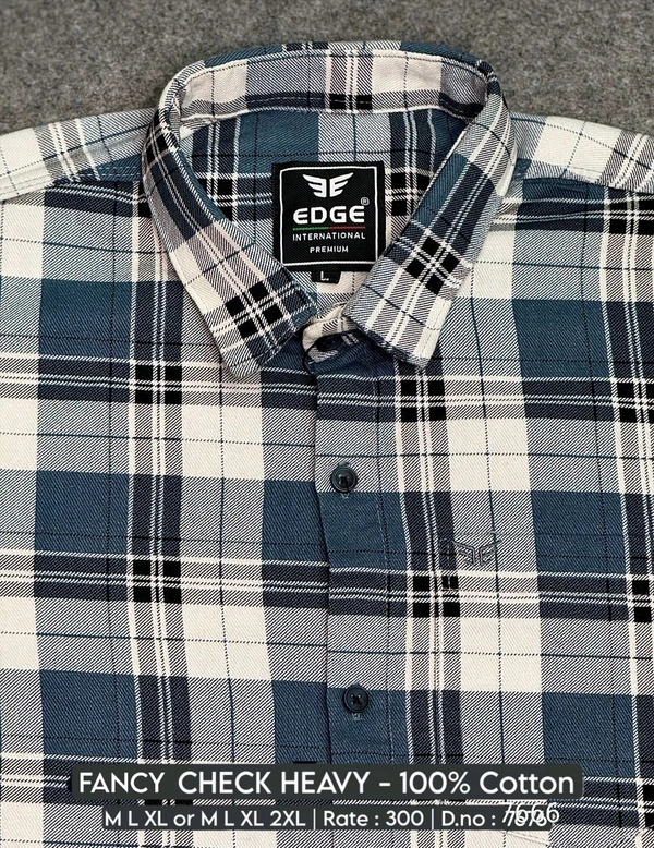 FANCY CHECK HEAVY : 7666 - M L XL COLOURS : 2