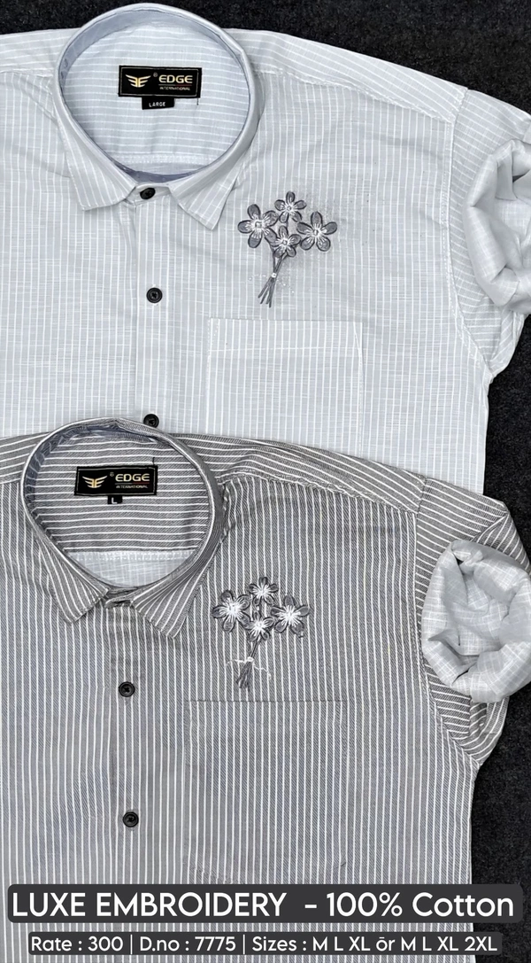 LUXE EMBROIDERY : 7775 - M L XL XXL COLOURS : 2
