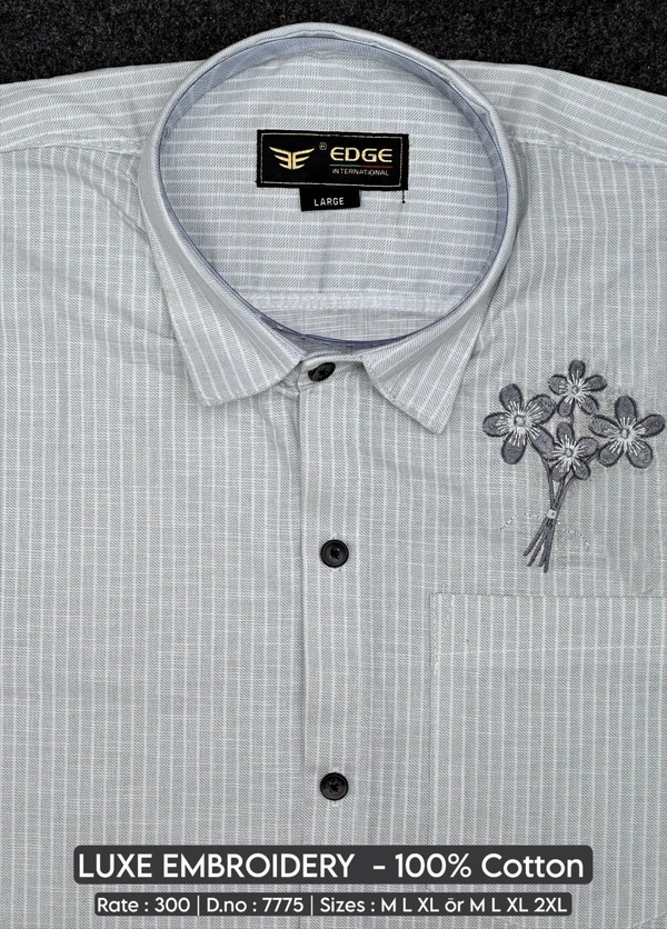 LUXE EMBROIDERY : 7775 - M L XL XXL COLOURS : 2