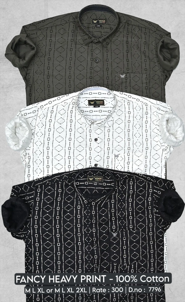 FANCY HEAVY PRINT : 7796 - M L XL XXL COLOURS : 3