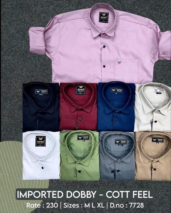 IMPORTED DOBBY : 7728 - M L XL COLOURS : 9