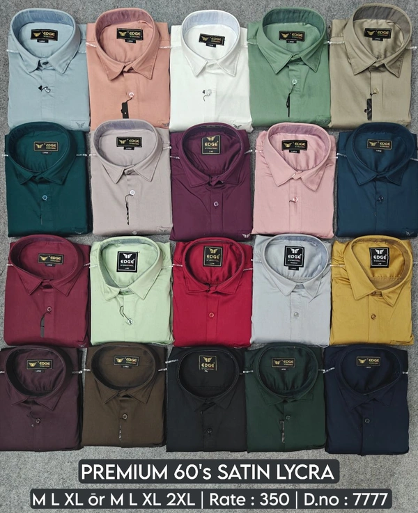 PREMIUM 60'S SATIN LYCRA : 7777