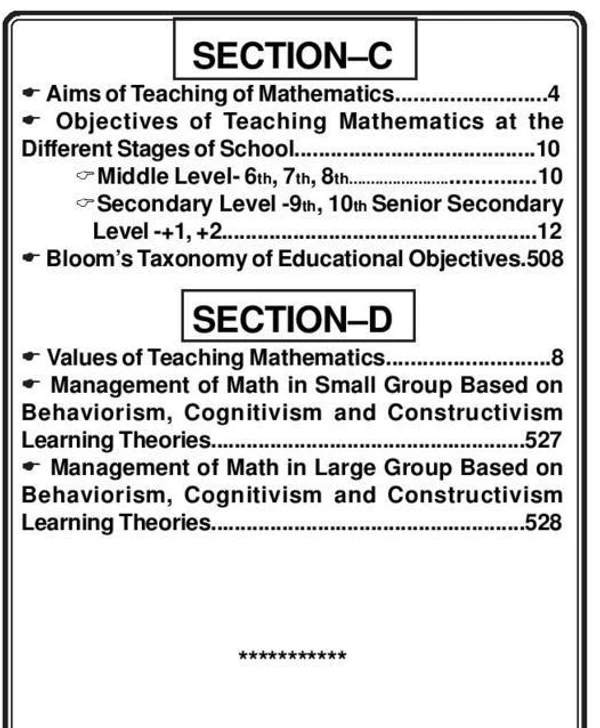 Vinod GNDU B.Ed. Pedagogy Of Mathematics (P) Punjabi Medium - SEMESTER 1, 2 Guru Nanak Dev University - Dr. S.S. Aggarwal