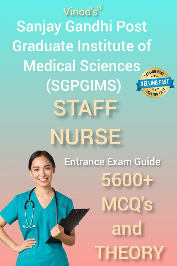 Vinod SGPGIMS STAFF NURSE Recruitment Exam Guide (Sanjay Gandhi Post Graduate Institute of  Medical Sciences) ; VINOD PUBLICATIONS ; CALL 9218219218 - Dr. Nidhi Kapoor