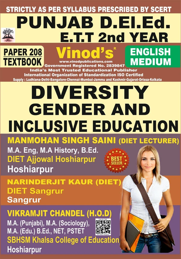 208 (E) Book - Diversity, Gender and Inclusive Education Book - VINOD PUBLICATIONS ; CALL 9218219218