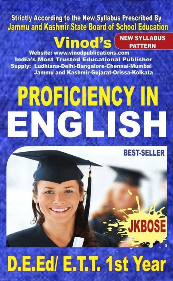 Vinod 508 BOOK- Proficiency In English Books D.E.ED / E.T.T. J&K Ist Year Book