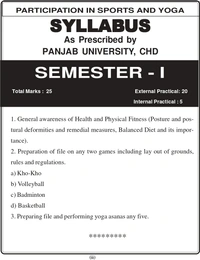 Vinod Publications PARTICIPATION IN SPORTS AND YOGA - B.Ed. Semester 1 & 2 (Panjab University, Chandigarh) Book and Practical Notebook - Pardeep Singh (Partap College of Education, Ludhiana)