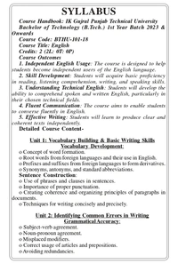 Vinod Publications COMMUNICATION ESSENTIALS (B.Tech 1st Year) P.T.U. - Dr. Mohinderpal Kaur Sandhu - Dr. Mohinderpal Kaur Sandhu