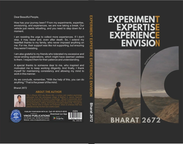 Vinod Publications EXPERIMENT EXPERTISE EXPERIENCE ENVISION: Bharat 2672 (E^4 Teen): Unveiling the Mind of a Teenager - Bharat 2672, 978-93-95505-72-7