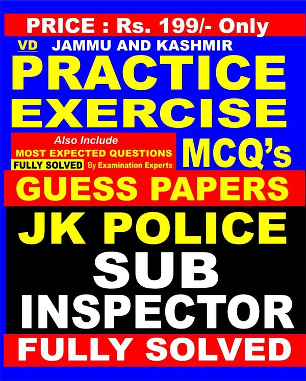 Vinod JK Police Sub Inspector - Practice Exercise Sets Book ; VINOD PUBLICATIONS ; CALL 9218219218