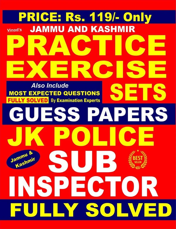 Vinod JK Police Sub Inspector - Practice Exercise Sets Book ; VINOD PUBLICATIONS ; CALL 9218219218