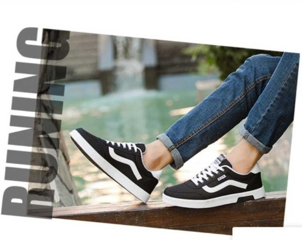 Canvas Shoes For Men - Black, 6