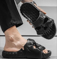 Skull Design Mens Slide