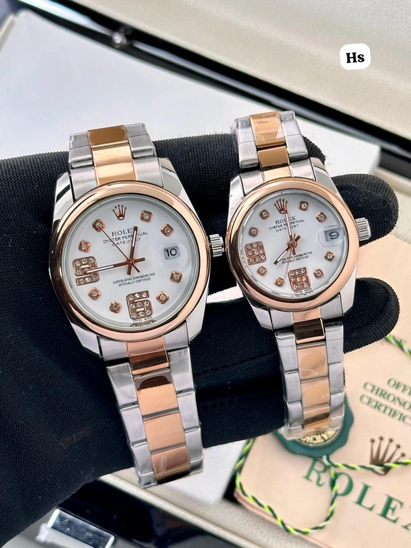 Rolex Couple Watch |7AA | Quartz Movement|
