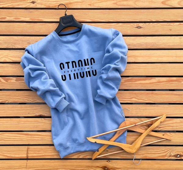 Full Sleeve Sweat Shirts - Sky Blue, Xl