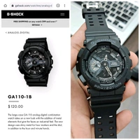 Casio G Shock |GA-110-1BDR||LUXURYBRANDZONE 