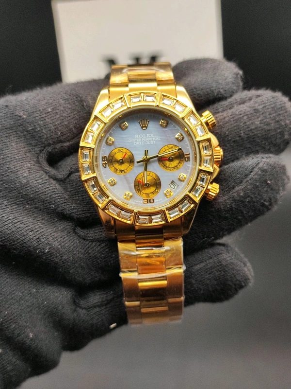 Rolex Diamond |7A Quality |QUARTZ MOVEMENT |Luxurybrandzone 