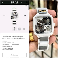 Rado  |7AAA Premium Quality | Fully Automatic |1st Copy |LUXURYBRANDZONE 