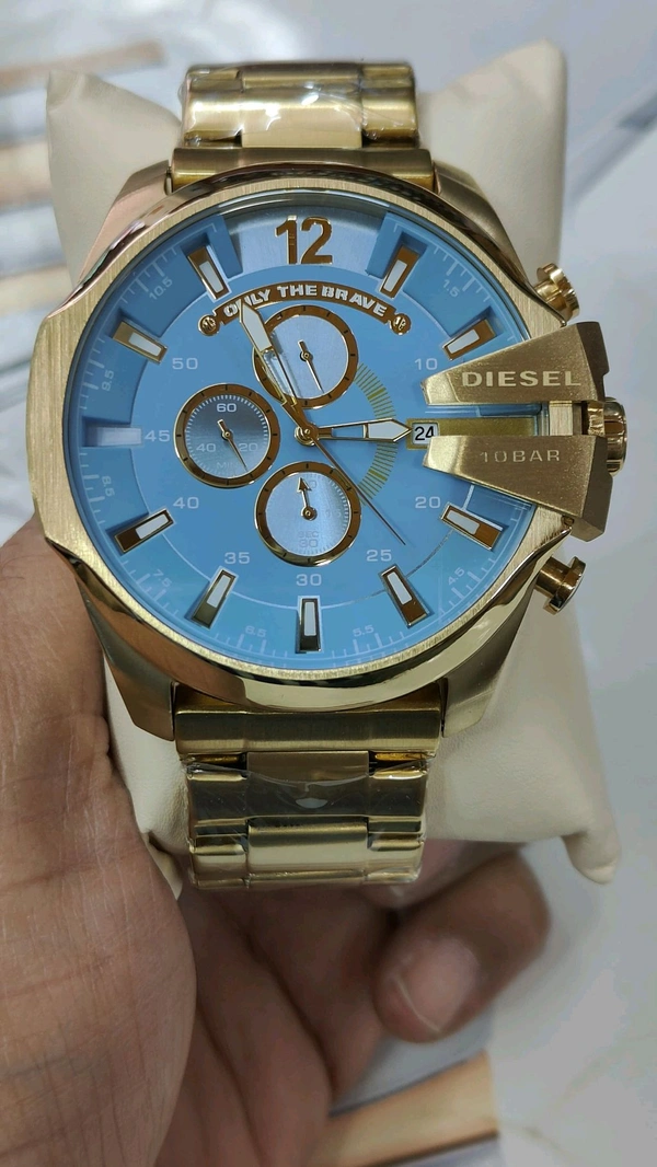Diesel 10 Bar |7AA Premium Quality |Chronos Working |Luxurybrandzone  - Web Orange