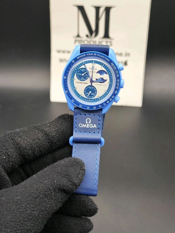 Omega Swatch |moon Face Watch |All Functions Working |quartz Machinary |Luxurybrandzone 