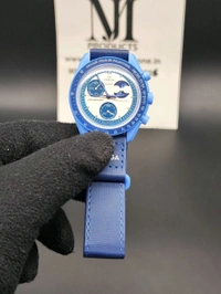 Omega Swatch |moon Face Watch |All Functions Working |quartz Machinary |Luxurybrandzone 