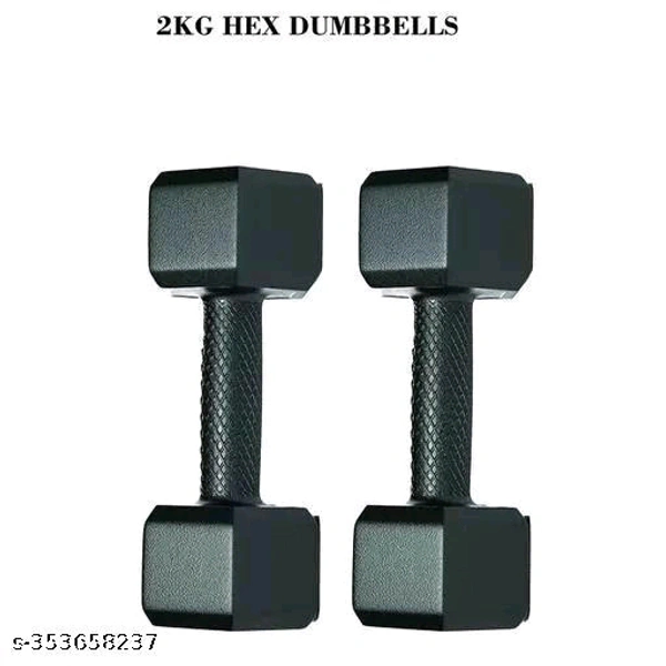 2KG PVC Hex Dummbbells (2KG*2=4KG) PairName: 2KG PVC Hex Dummbbells (2KG*2=4KG) PairMaterial: PvcNet Quantity (N): 12KG PVC Hex Dummbbells (2KG*2=4KG) PairCountry of Origin: India