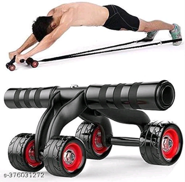 Coutrue 4 Ab Wheel with Kneel Pad Ab Roller for Abs Workout with Foam Grip Handles A Abdominal Roller Wheel for Beginners to Reduce BellyName: Coutrue 4 Ab Wheel with Kneel Pad Ab Roller for Abs Workout with Foam Grip Handles A Abdominal Roller Wheel for Beginners to Reduce BellyMaterial: PVCHeight: 10cmWidth: 7cmNet Quantity (N): 1Slip-Resistant Push Up Bars:-  Push Up Bars are st