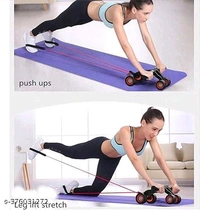 Coutrue 4 Ab Wheel with Kneel Pad Ab Roller for Abs Workout with Foam Grip Handles A Abdominal Roller Wheel for Beginners to Reduce BellyName: Coutrue 4 Ab Wheel with Kneel Pad Ab Roller for Abs Workout with Foam Grip Handles A Abdominal Roller Wheel for Beginners to Reduce BellyMaterial: PVCHeight: 10cmWidth: 7cmNet Quantity (N): 1Slip-Resistant Push Up Bars:-  Push Up Bars are st