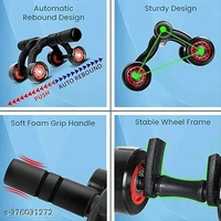 Coutrue 4 Ab Wheel with Kneel Pad Ab Roller for Abs Workout with Foam Grip Handles A Abdominal Roller Wheel for Beginners to Reduce BellyName: Coutrue 4 Ab Wheel with Kneel Pad Ab Roller for Abs Workout with Foam Grip Handles A Abdominal Roller Wheel for Beginners to Reduce BellyMaterial: PVCHeight: 10cmWidth: 7cmNet Quantity (N): 1Slip-Resistant Push Up Bars:-  Push Up Bars are st