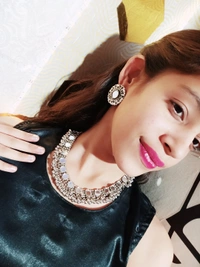 Silver Oxidized Mirror Studded Choker - Alto, Standard, Get Free Luxury Scrunchie Gift!
