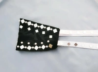 Pearl And Silver Work Embellished Spk fashion Luxury Mask - Black, Customization
