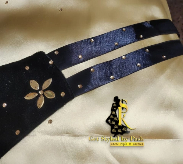 Spk Gold disc Embroidered Fashion luxury Mask - Dry clean Only, Black, Get Free Luxury Scrunchie Gift!