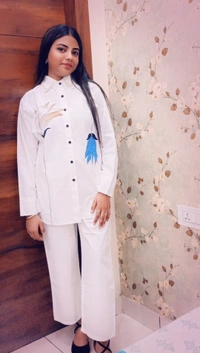 Ethereal Festive edit cord set  - Hand Wash Only!, White, Fits Size L To XL
