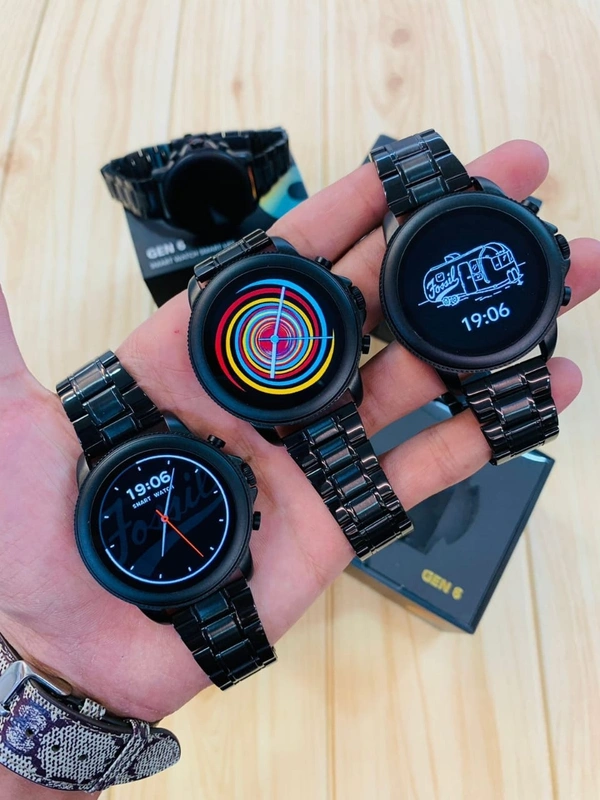 FOSSIL 6 GENERATION  SMART WHATCH - Black, Grey, Free size