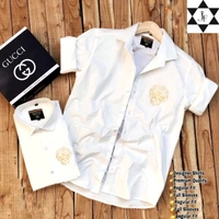 FABRI PURE COTTON SHIRT  - 5 COLOUR, FREE SHIPPING, All Size