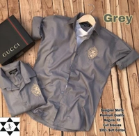 FABRI PURE COTTON SHIRT  - 5 COLOUR, FREE SHIPPING, All Size