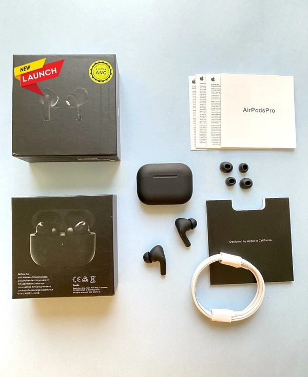 Airpods PRO BLACK GENUINE - FREE SHIPPING, Black