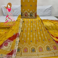georgette with humrahi pure odhna - 4, 6