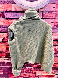 KNITTED ROUND NECK SWEATER - Black, XL