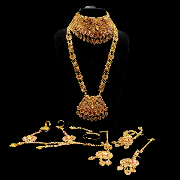 Complete Bridal Alloy Jewel Set  - Shipping Cost Extra