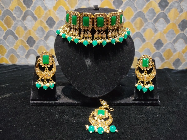 Amazing Gold Plated Choker Necklace Set - Shipping Cost Extra