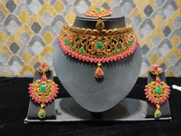 Kundan Choker Necklace Set - Shipping Cost Extra